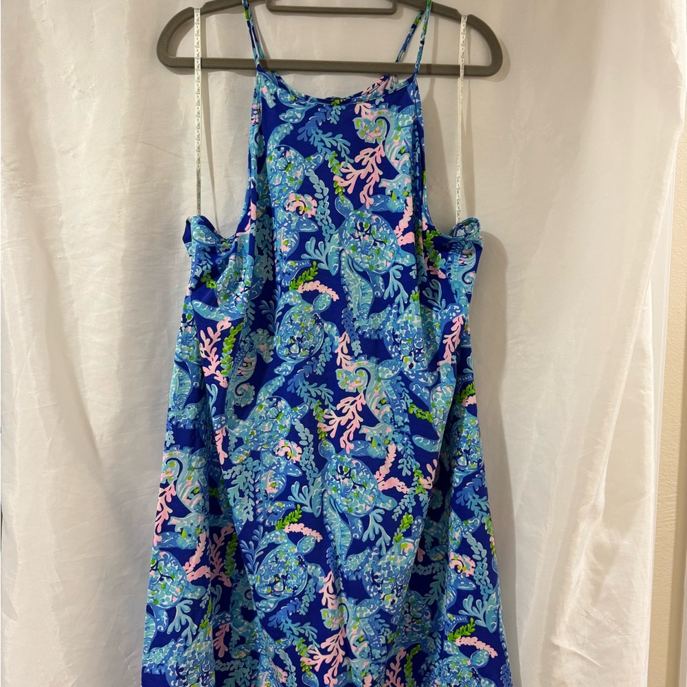 Lilly Pulitzer XL Margot Turtle Villa Swing Dress